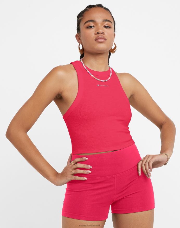 Champion ribbet tank klassisk script V6J661318 patrulje rød