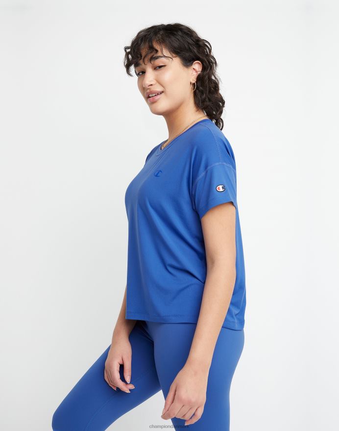 Champion soft touch essentiel t-shirt V6J662053 dyb blændende blå