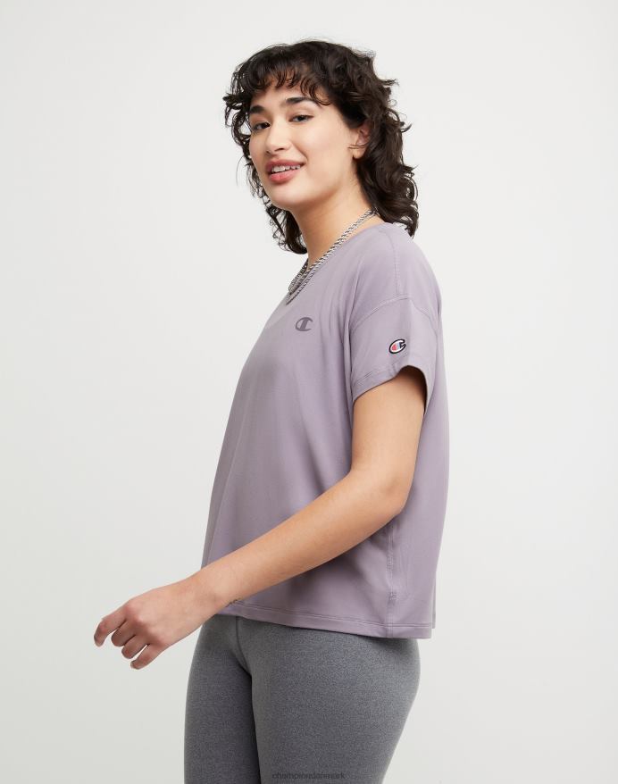 Champion soft touch essentiel t-shirt V6J662055 røget syren