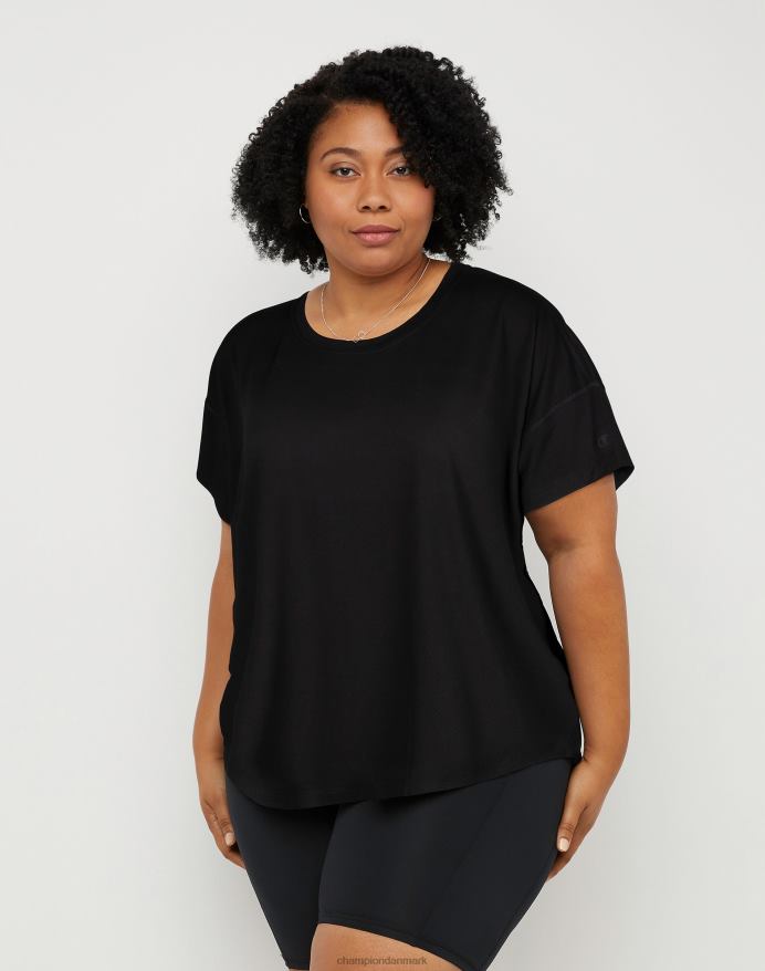 Champion soft touch essentiel t-shirt c logo V6J661378 sort