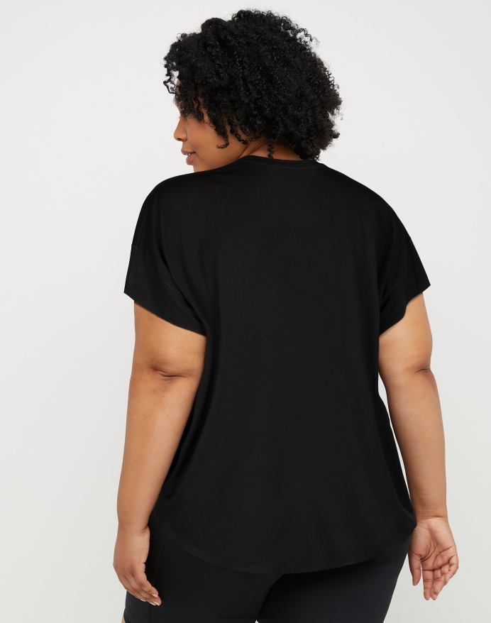 Champion soft touch essentiel t-shirt c logo V6J661378 sort