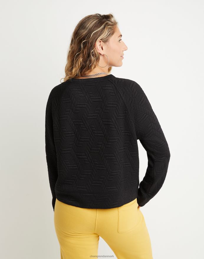 Champion soft touch pullover tekstprint V6J661409 sort