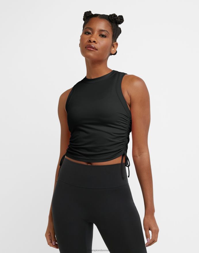 Champion soft touch ruched tanktop snoretræk V6J661324 sort