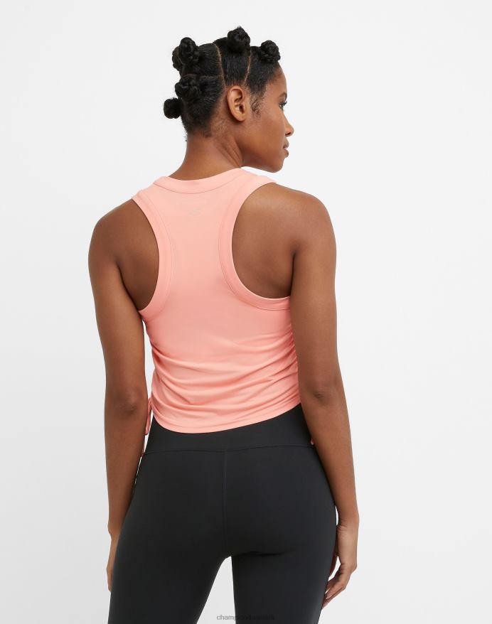 Champion soft touch ruched tanktop snoretræk V6J661326 lyserød stjerne