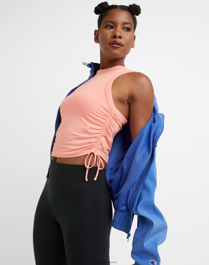 Champion soft touch ruched tanktop snoretræk V6J661326 lyserød stjerne
