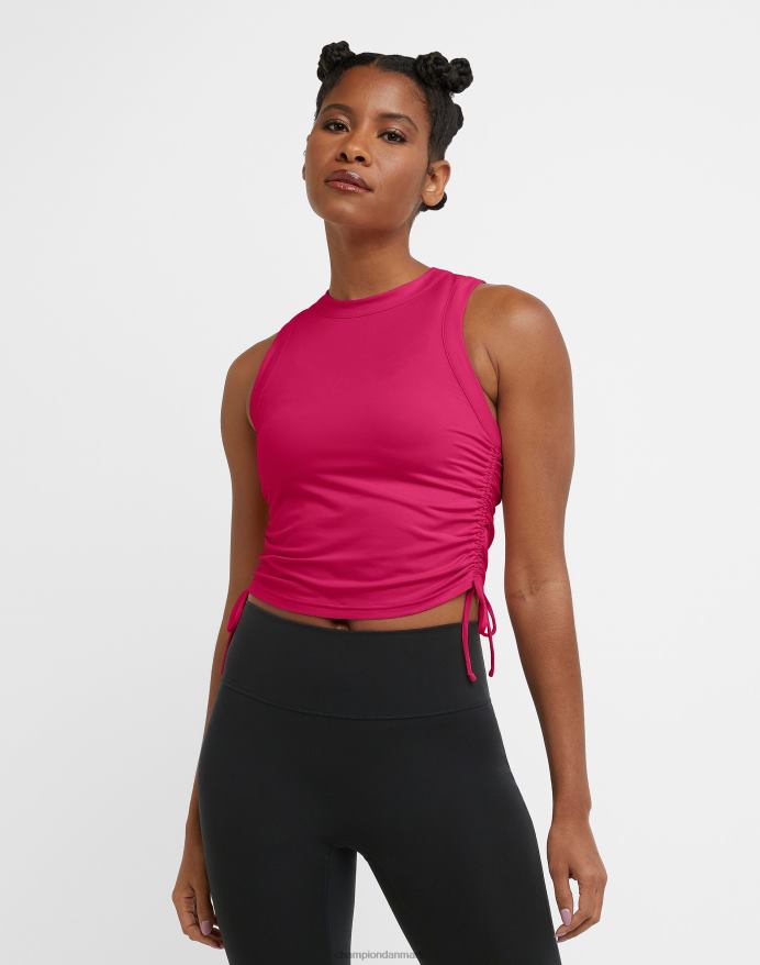 Champion soft touch ruched tanktop snoretræk V6J661327 strawberry rouge
