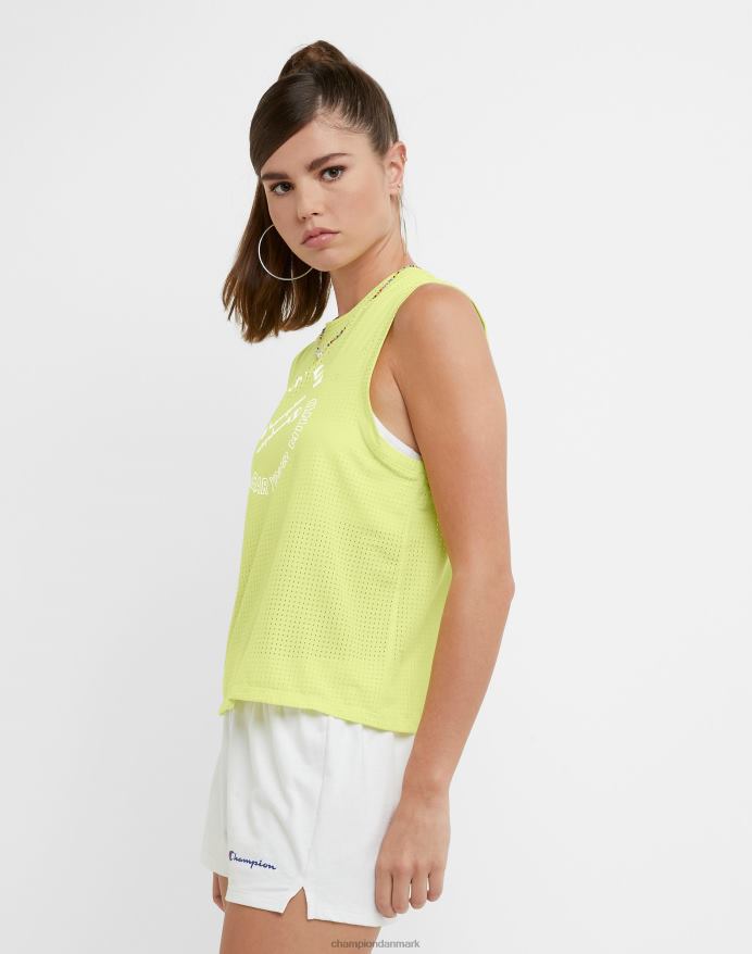 Champion sport mesh t-shirt grafik V6J661315 frossen lime