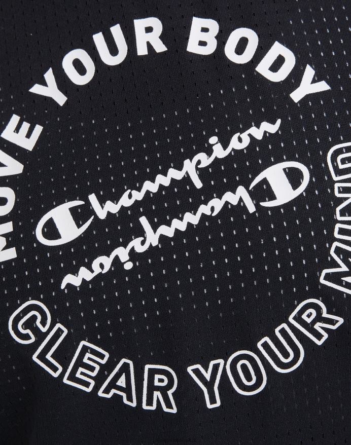 Champion sport mesh t-shirt grafik V6J661316 sort