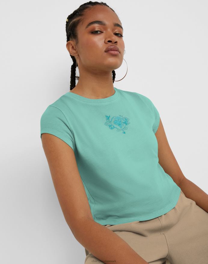 Champion tilpasset t-shirt global gudinde V6J661323 solfarve ren mynte