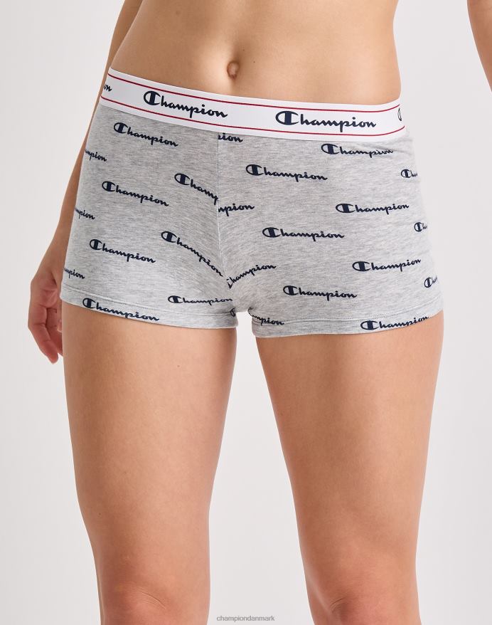 Champion boyshort V6J661558 marineblå logo oxford print