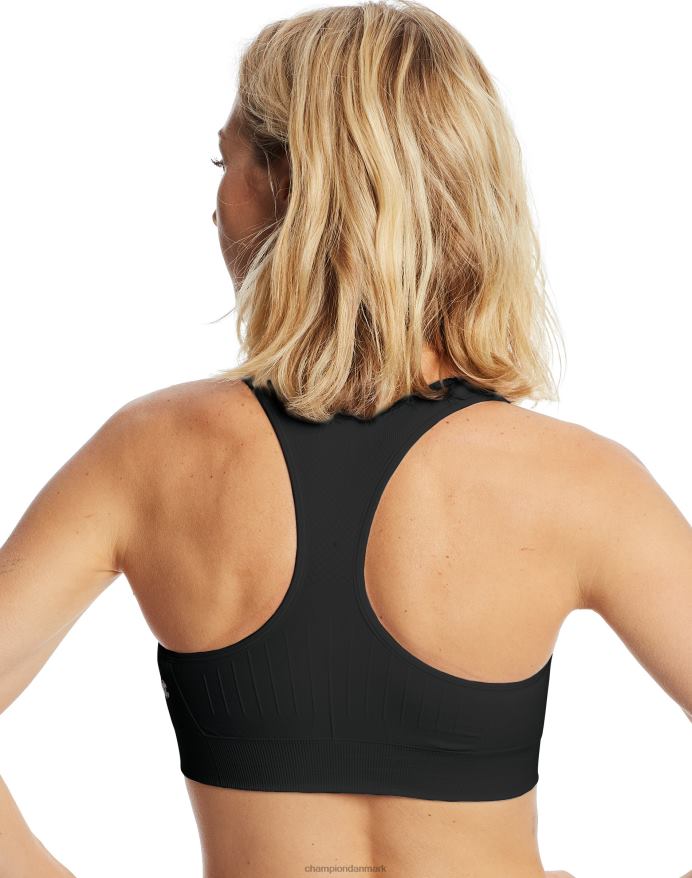 Champion c9 medium support sømløs racerback sports bh V6J661744 ibenholt
