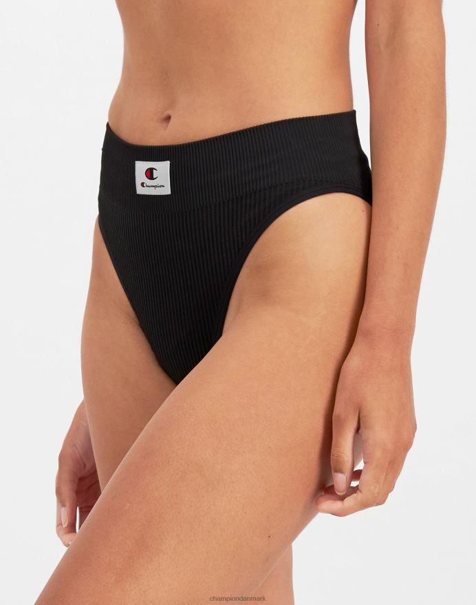 Champion sømløst bikini undertøj c logo V6J661551 sort