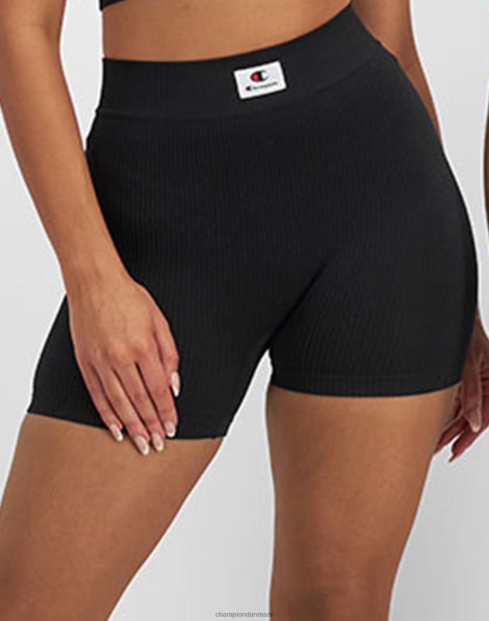 Champion sømløst boyshort c-logo V6J661549 sort