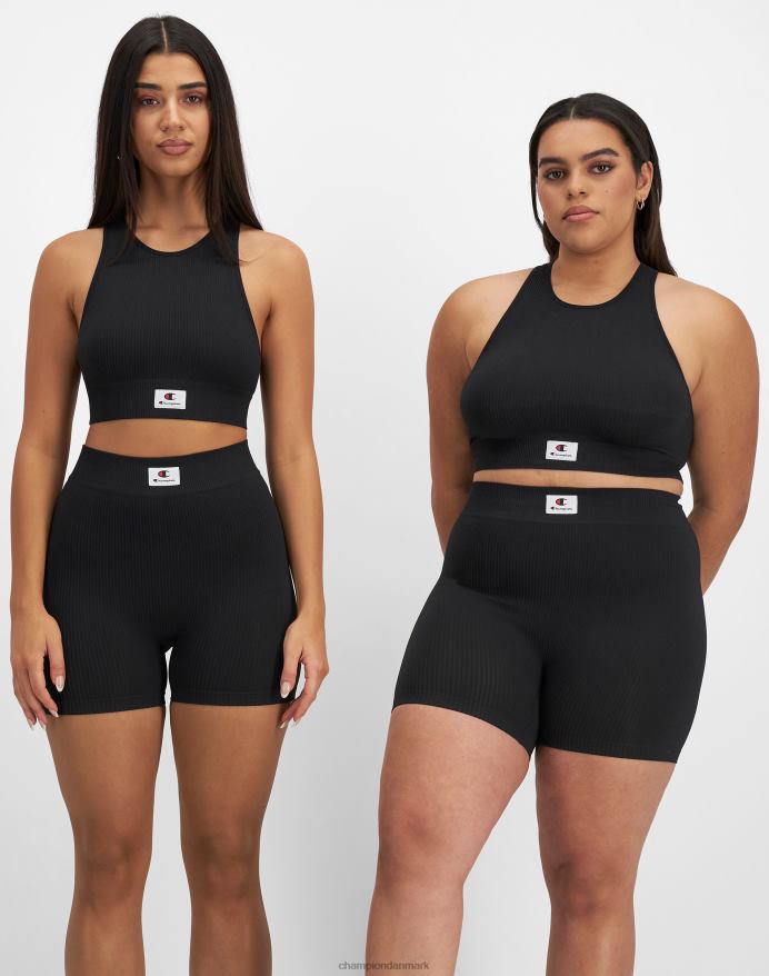 Champion sømløst boyshort c-logo V6J661549 sort