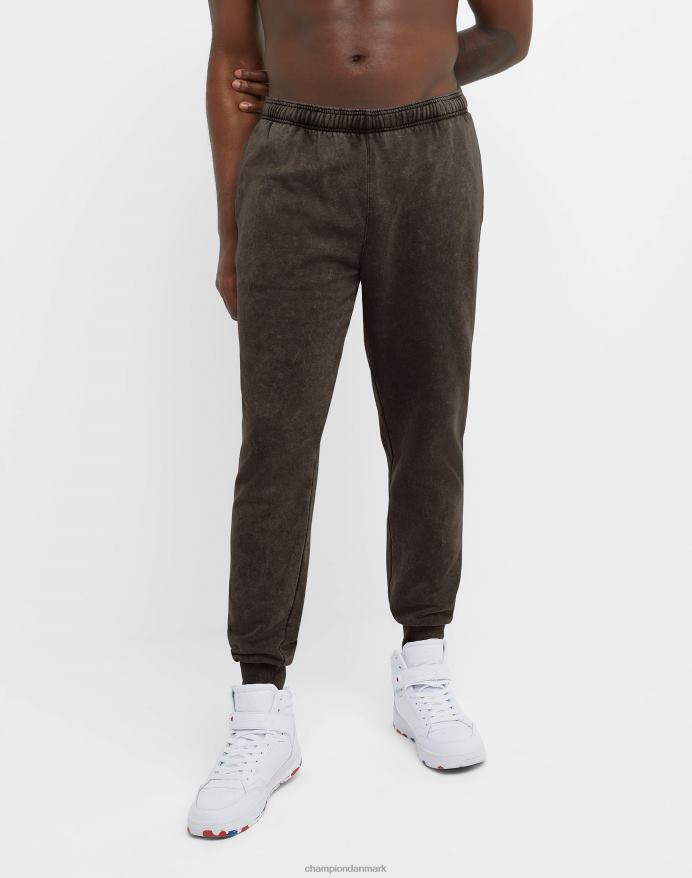 Champion acid wash joggers bølget logo 30 V6J66227 syrevask sort