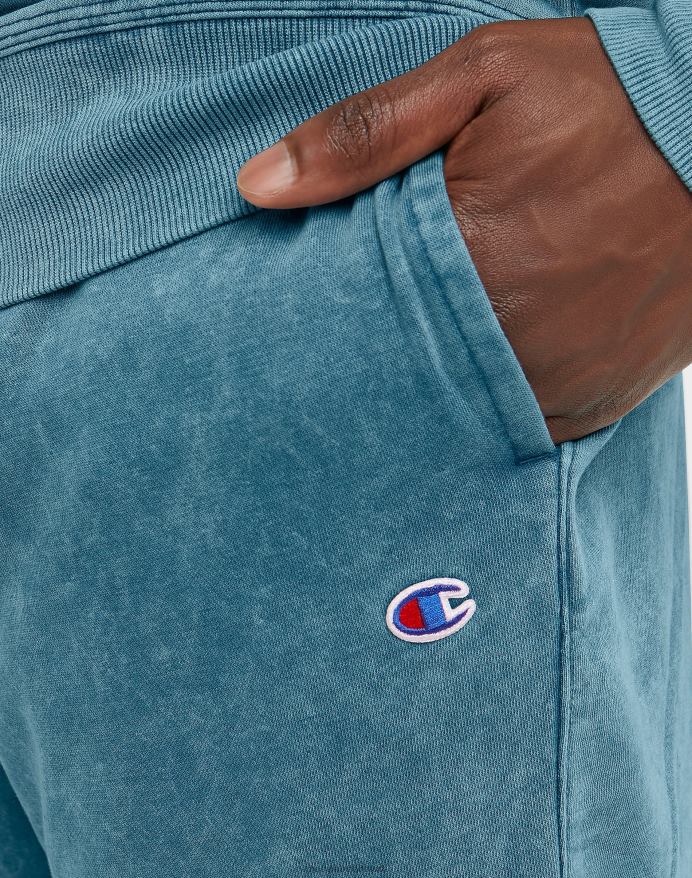 Champion acid wash joggers bølget logo 30 V6J66228 syrevask fin turkis