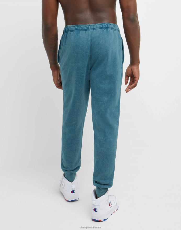 Champion acid wash joggers bølget logo 30 V6J66228 syrevask fin turkis