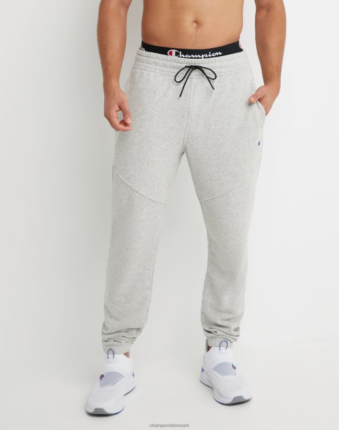 Champion global explorer french terry joggers aberration block logo 30 V6J66310 oxford grå lyng/multi