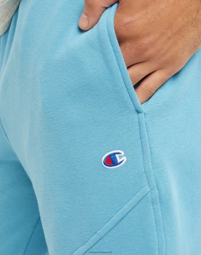 Champion global explorer french terry joggers aberration block logo 30 V6J66311 havbåd blå