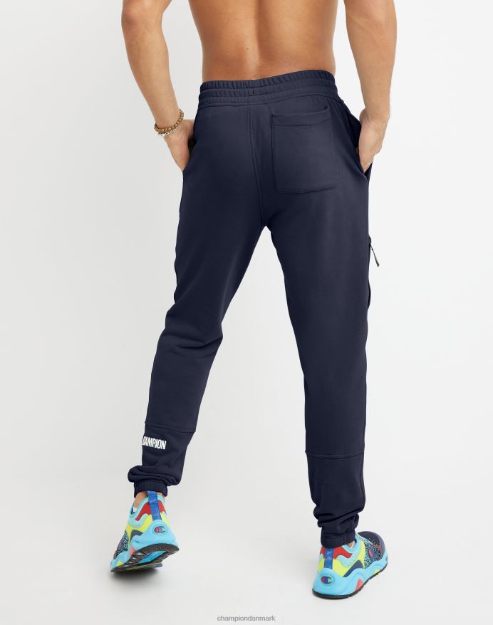 Champion global explorer french terry joggers aberration block logo 30 V6J66313 atletisk flåde