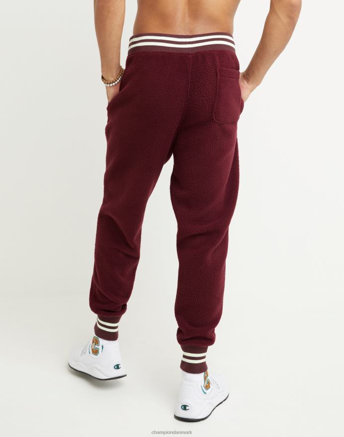 Champion højluvet fleece joggers broderet c logo 30.5 V6J66288 rødbrun