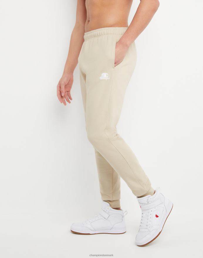 Champion klassiske fleece joggers c logo og script patch 31 V6J66323 småsten