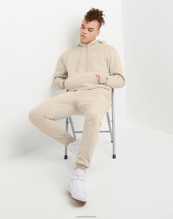 Champion klassiske fleece joggers c logo og script patch 31 V6J66323 småsten