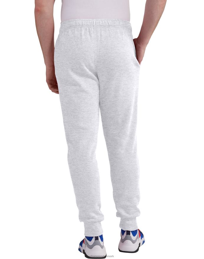 Champion klassiske fleece joggers c logo og script patch 31 V6J66326 bleget stencremelyng