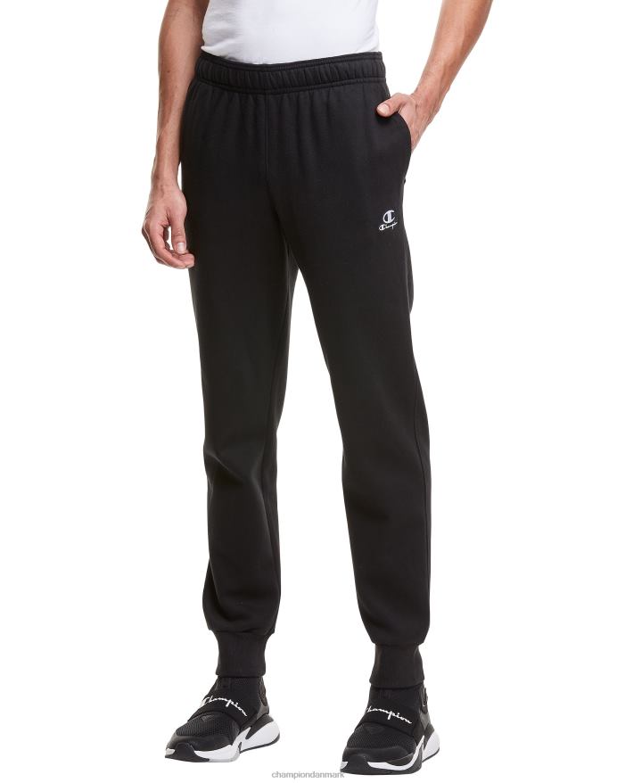 Champion klassiske fleece joggers c logo og script patch 31 V6J66329 sort