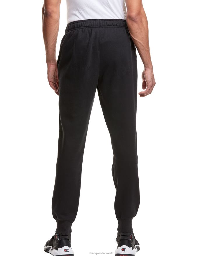 Champion klassiske fleece joggers c logo og script patch 31 V6J66329 sort