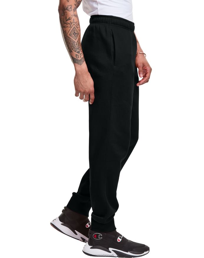 Champion klassiske fleece joggers c logo og script patch 31 V6J66329 sort