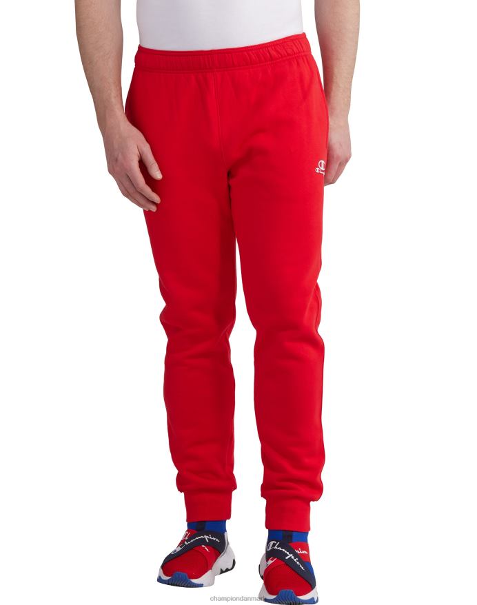 Champion klassiske fleece joggers c logo og script patch 31 V6J66330 rød