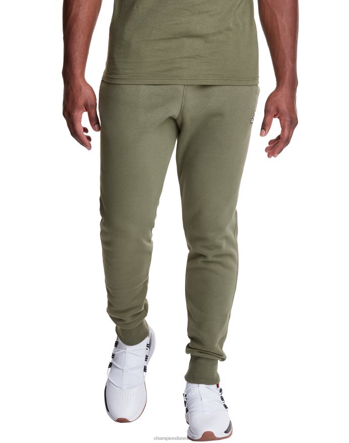 Champion klassiske fleece joggers c logo og script patch 31 V6J66332 fragt oliven