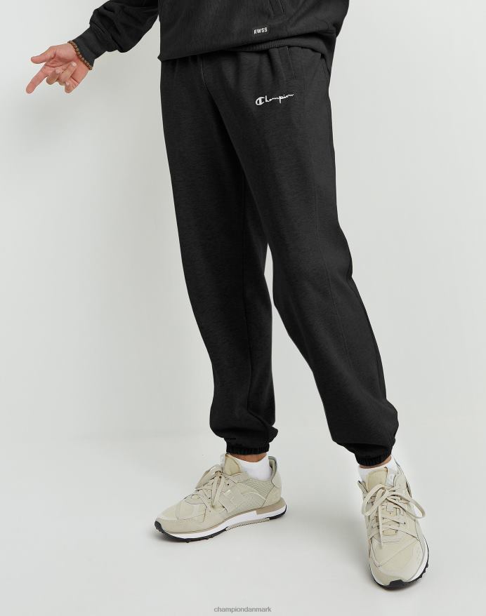 Champion omvendt vævet franske frottébukser script logo 30 V6J66212 sort