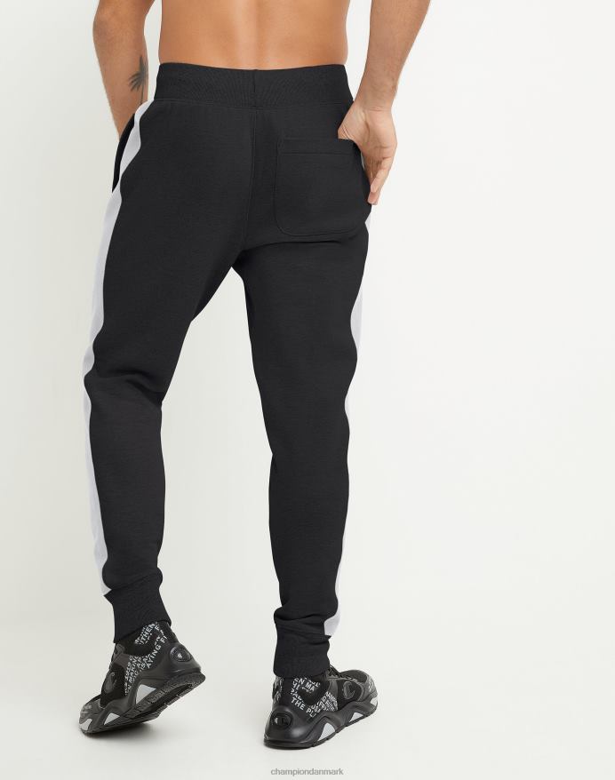 Champion omvendt vævning blokerede joggers kollegiale blok c applikation 30,5 V6J66285 sort/oxford grå