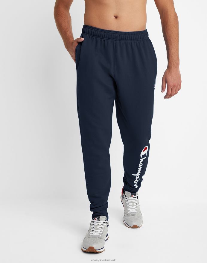 Champion powerblend fleece joggers script logo 31 V6J66257 flåde