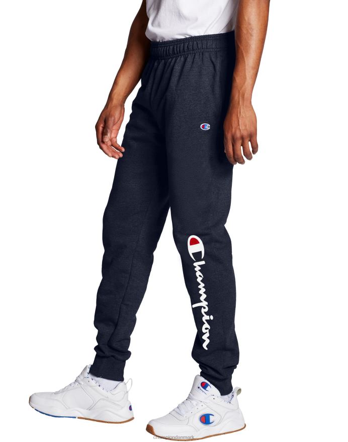 Champion powerblend fleece joggers script logo 31 V6J66257 flåde