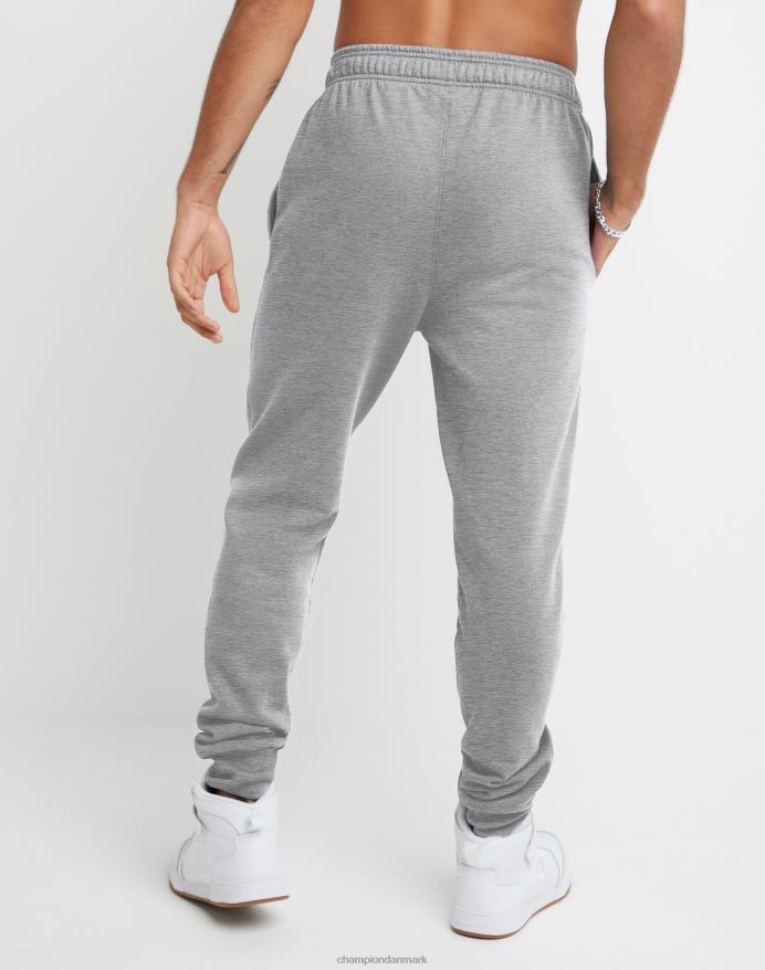 Champion powerblend fleece joggers script logo 31 V6J66258 oxford grå