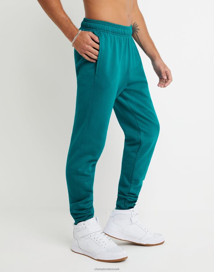 Champion powerblend fleece joggers script logo 31 V6J66259 mørk smaragd