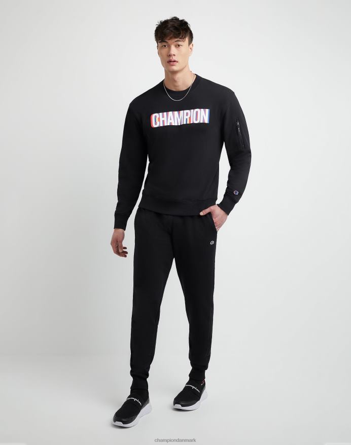 Champion powerblend joggers c logo 31 V6J66265 sort