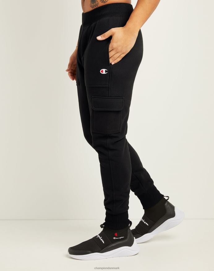 Champion reverse weave cargo joggers broderet c logo 30.5 V6J66242 sort