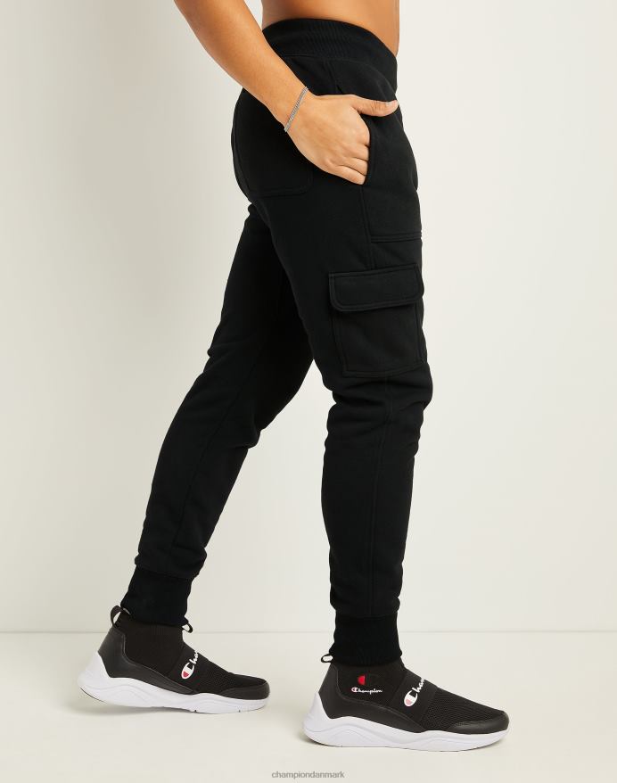 Champion reverse weave cargo joggers broderet c logo 30.5 V6J66242 sort