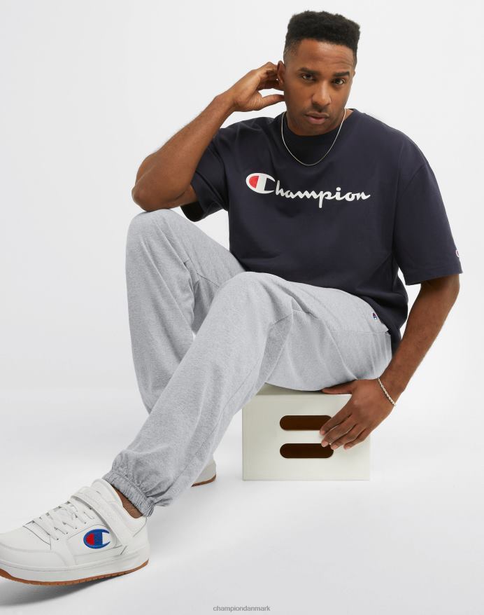 Champion store og høje hverdagsbukser med lukket bund 31 -36 V6J66218 oxford grå
