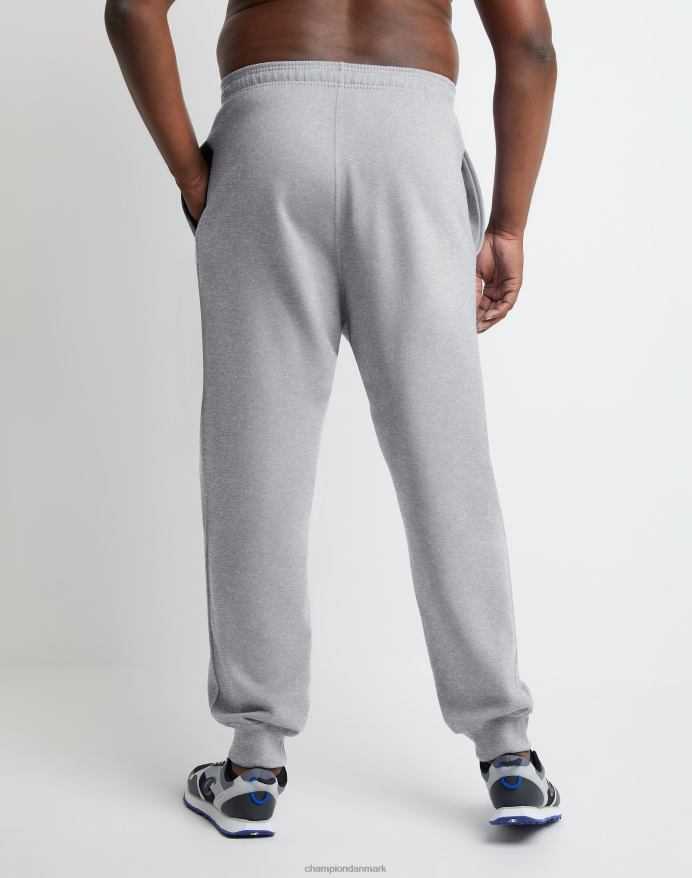 Champion store og høje powerblend joggers klassisk script logo 31 V6J66215 oxford grå