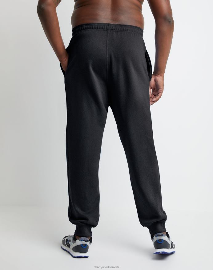 Champion store og høje powerblend joggers klassisk script logo 31 V6J66216 sort