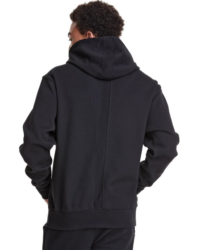 Champion flex hættetrøje broderet script logo V6J66153 sort