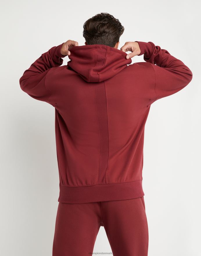 Champion flex hættetrøje broderet script logo V6J66154 kardinal