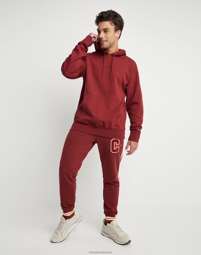 Champion flex hættetrøje broderet script logo V6J66154 kardinal