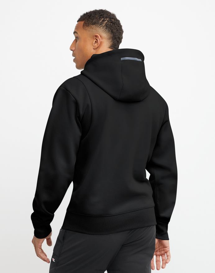 Champion flex hættetrøje script logo V6J6688 sort