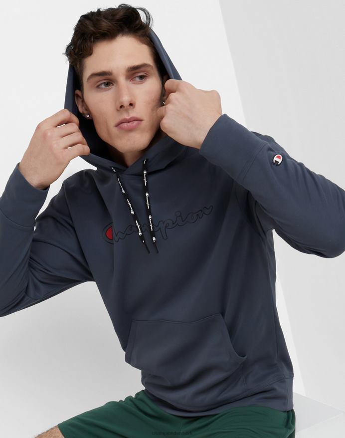 Champion game day grafisk hættetrøje klassisk logo V6J6681 stealth